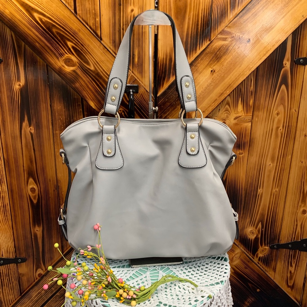 SOPERWILLTON  Gray Tote Bag